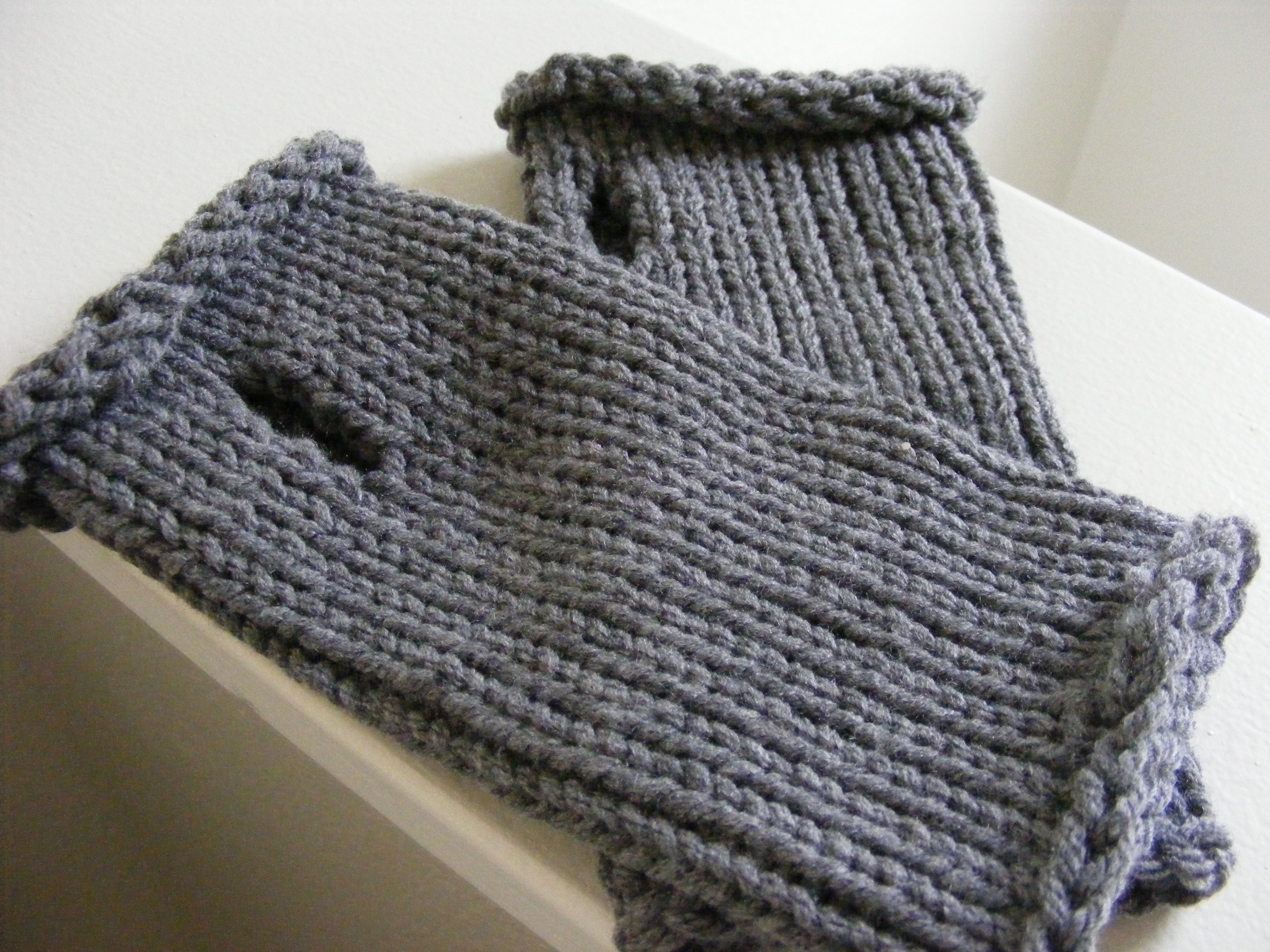 Knitted Wrist Warmer Pattern free from Planet Penny